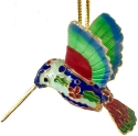 Kubla Crafts Cloisonne 4630E Enamel Small Hummingbird Ornament