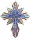 Kubla Crafts Cloisonne 4644 Cloisonne Cross Ornament Double sided