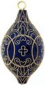 Kubla Crafts Cloisonne 4651BL Blue Finial Ornament