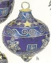 Kubla Crafts Cloisonne 4656BS Blue Finial