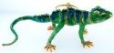 Kubla Crafts Cloisonne 4769 Bejeweled Gecko Ornament