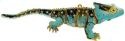 Kubla Crafts Cloisonne 4784LB Bejeweled Light Blue Lizard Ornament