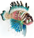 Kubla Crafts Cloisonne 4794TFi Articulated Lionfish Ornament