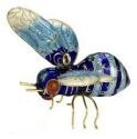 Kubla Crafts Cloisonne 4823BB Cloisonne Bee Ornament