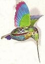 Kubla Crafts Cloisonne 4843 Cloisonne Mini Hummingbird Ornament