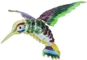 Kubla Crafts Cloisonne 4844PG Bejeweled Hummingbird Ornament
