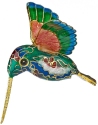 Kubla Crafts Cloisonne KUB 4872 Cloisonne Mini Hummingbird Ornament
