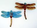 Kubla Crafts Cloisonne 4877RM Cloisonne Dragonfly with Magnet Rust