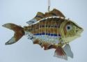 Kubla Crafts Cloisonne 4886O Cloisonne Large Art Fish Ornament