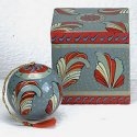 Kubla Crafts Capiz 4992 Regal Plume Box With Ball Ornament