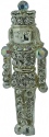 Kubla Crafts Bejeweled Enamel 0223- Austrian Crystal Nutcracker Brooch