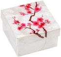 Kubla Crafts Capiz KUB 5 1208 Cherry Blossom Box