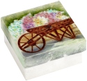 Kubla Crafts Capiz 1246 Wheelbarrow Flower Large Capiz Box