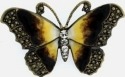 Kubla Crafts Bejeweled Enamel 1501 Jeweled Enamel Brooch Butterfly