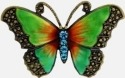 Kubla Crafts Bejeweled Enamel 1503 Butterfly Brooch