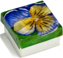 Kubla Crafts Capiz 1520 Capiz Box Pansy