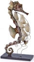 Kubla Crafts Capiz 2154 Abalone Seahorse Sculpture