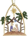 Kubla Crafts Bejeweled Enamel 3201 Bejeweled Enamel Ornament Nativity