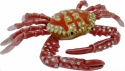 Kubla Crafts Bejeweled Enamel 3288 Orange Crab Box