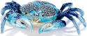 Kubla Crafts Bejeweled Enamel 3296 Large Blue Crab Box