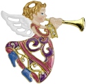Kubla Crafts Bejeweled Enamel 3661 Beweled Enamel Ornament Angel