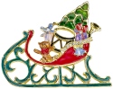 Kubla Crafts Bejeweled Enamel 3663 Bejeweled Enamel Ornament Sleigh