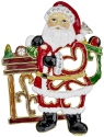 Kubla Crafts Bejeweled Enamel 3667 Bejeweled Enamel Ornament Santa