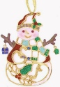 Kubla Crafts Bejeweled Enamel 3678 Bejeweled Enamel Ornament Snowman