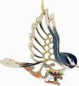 Kubla Crafts Bejeweled Enamel KUB 5 3689 Chickadee Ornament