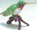 Kubla Crafts Bejeweled Enamel 4020 Hummingbird Box