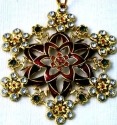 Kubla Crafts Bejeweled Enamel 4582- Snowflake Ornament