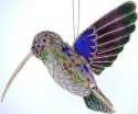 Kubla Crafts Cloisonne 4869 Cloisonne Large Hummingbird Ornament