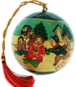 Kubla Crafts Cloisonne 5064N Playing Children Ball Ornament