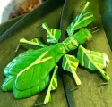 Kubla Crafts Capiz 5643 Clay and Wire Magnetic Leaf Bug Set of 6