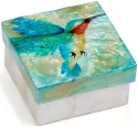 Kubla Crafts Capiz 1709 Capiz Box Hummingbird