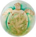 Kubla Crafts Capiz 1762 Capiz Ball Sea Turtle