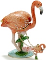 Kubla Crafts Bejeweled Enamel 4166- Flamingo Box