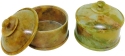 Kubla Crafts Capiz 6125N Soap Stone Set of 4