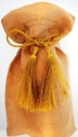 Kubla Crafts Bejeweled Enamel 6601YE Organza Wine Bag Yellow Gold Set of 12