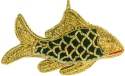 Kubla Crafts Cloisonne 6726 Zari Fish Ornament Set of 3