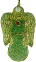 Kubla Crafts Cloisonne 6761LG Zari Light Green Angel Ornament Set of 3