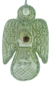 Kubla Crafts Cloisonne 6761SI Zari Silver Angel Ornament Set of 3