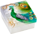 Kubla Crafts Capiz 1210 Peacock Capiz Box