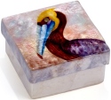 Kubla Crafts Capiz 1717 Capiz Box Brown Pelican