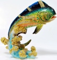 Kubla Crafts Bejeweled Enamel 3317 Mahi Mahi Box