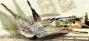 Kubla Crafts Bejeweled Enamel 3970 Flying Swallow Box
