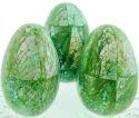 Kubla Crafts Capiz 7002A Abalone Shell Egg Set of 3
