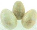 Kubla Crafts Capiz 7002BN Mother of Pearl Shell Egg Set of 3
