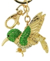 Kubla Crafts Bejeweled Enamel 8105 Hummingbird Articulated Key Ring Set of 2