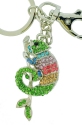 Kubla Crafts Bejeweled Enamel 8110 Iguana Key Ring Set of 2